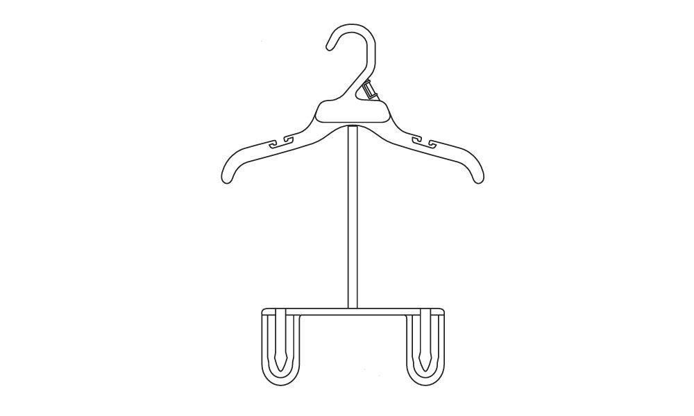 Set Hanger With 7″ Drop Bottom